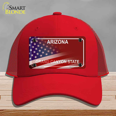 Arizona with American Flag Novelty License Plate Hat HAT-MLP-12471