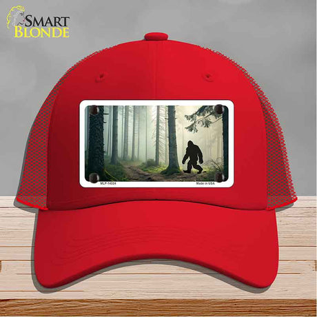 Bigfoot Silhouette Forest Novelty License Plate Hat HAT-MLP-14524