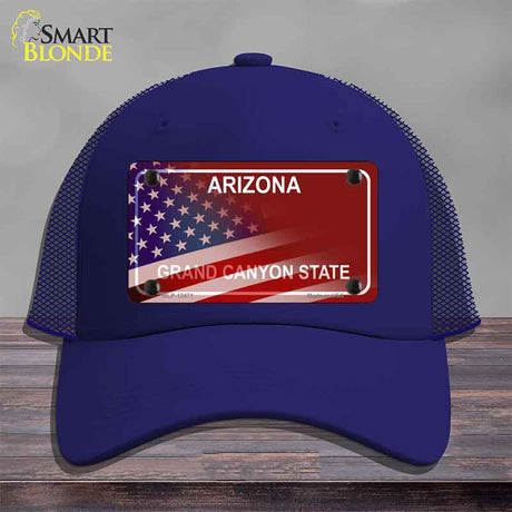 Arizona with American Flag Novelty License Plate Hat HAT-MLP-12471