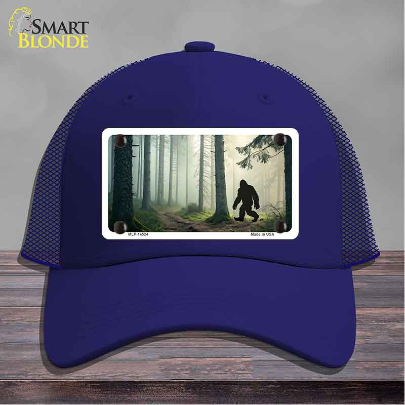 Bigfoot Silhouette Forest Novelty License Plate Hat HAT-MLP-14524