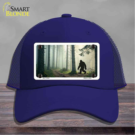 Bigfoot Silhouette Forest Novelty License Plate Hat HAT-MLP-14524