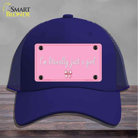 Im Literally Just a Girl Novelty License Plate Hat HAT-MLP-14530