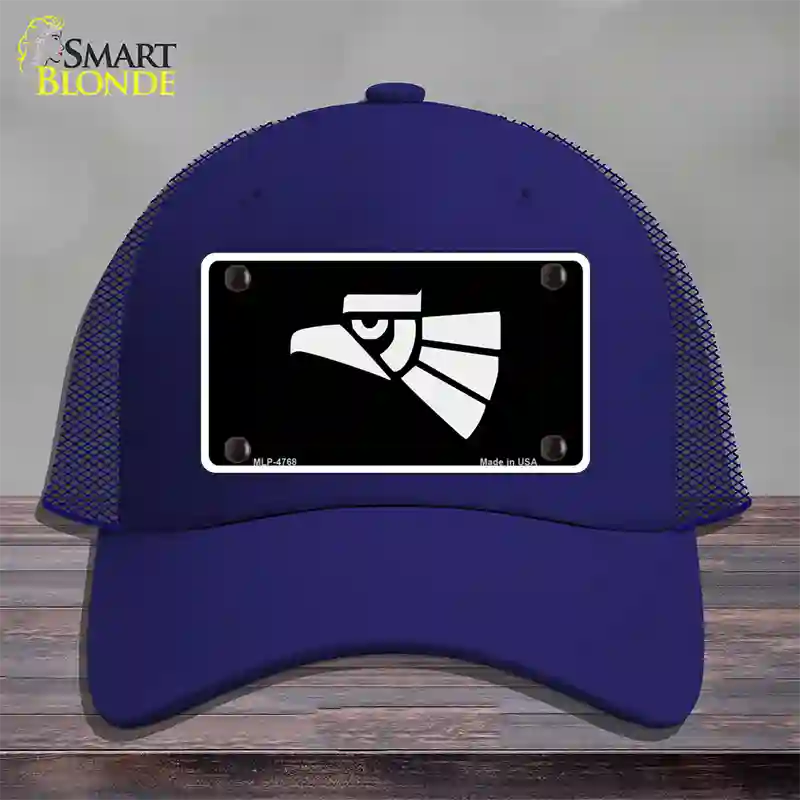 Made In Mexico Eagle Novelty License Plate Hat Mesh / Royal Blue