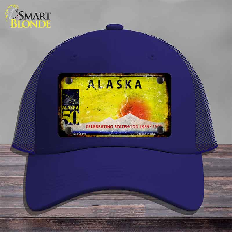 Alaska State Rusty Novelty License Plate Hat HAT-MLP-8119