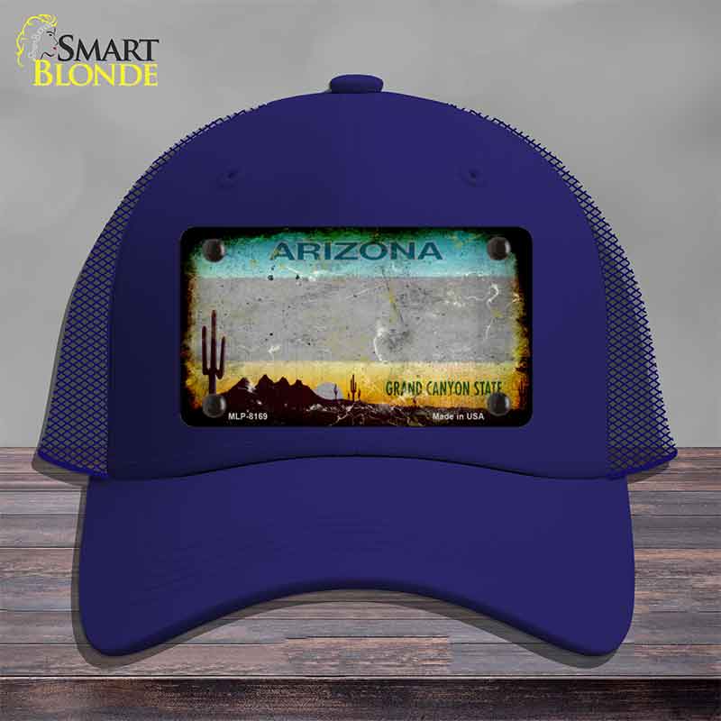 Arizona Gray Rusty Novelty License Plate Hat HAT-MLP-8169