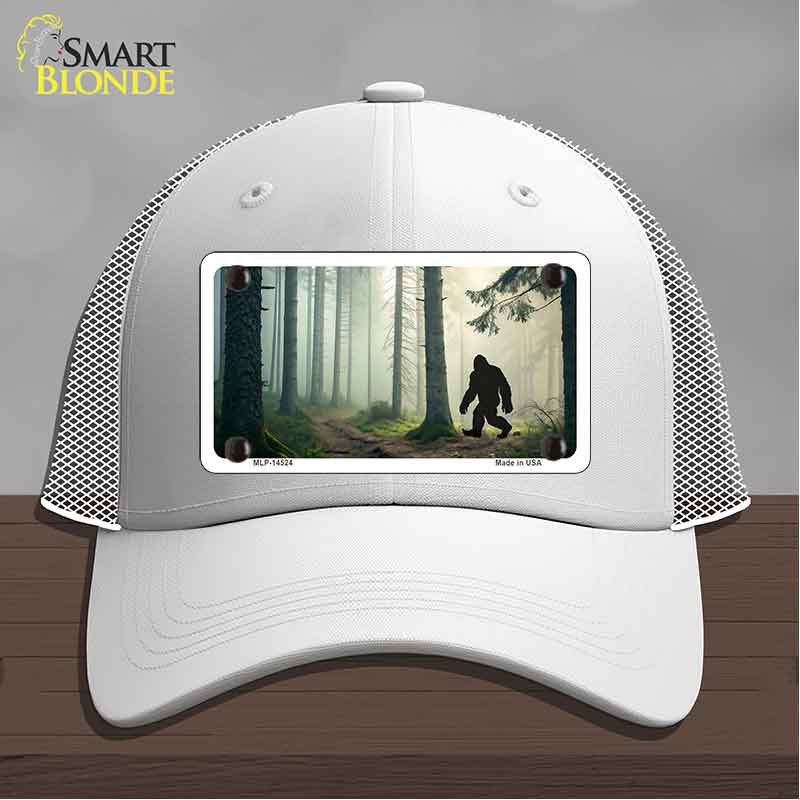 Bigfoot Silhouette Forest Novelty License Plate Hat HAT-MLP-14524