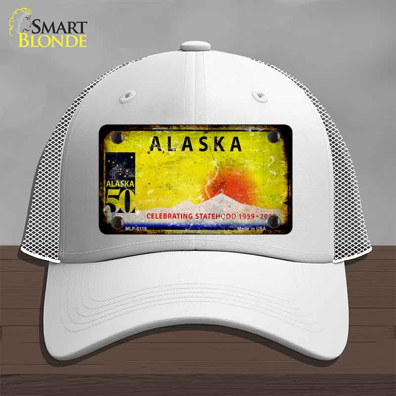 Alaska State Rusty Novelty License Plate Hat HAT-MLP-8119