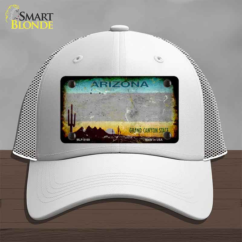 Arizona Gray Rusty Novelty License Plate Hat HAT-MLP-8169