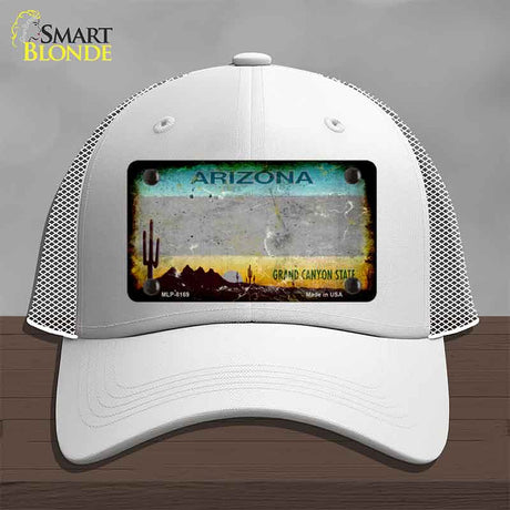 Arizona Gray Rusty Novelty License Plate Hat HAT-MLP-8169