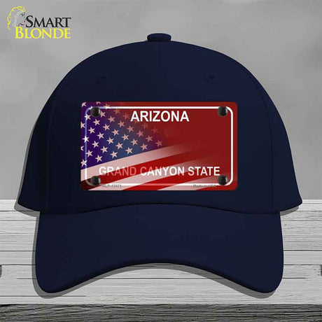 Arizona with American Flag Novelty License Plate Hat HAT-MLP-12471