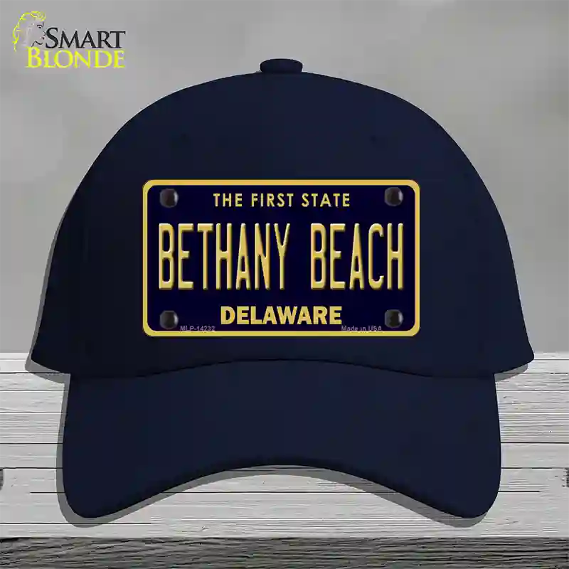 Bethany Beach Delaware Novelty License Plate Hat Cotton / Navy