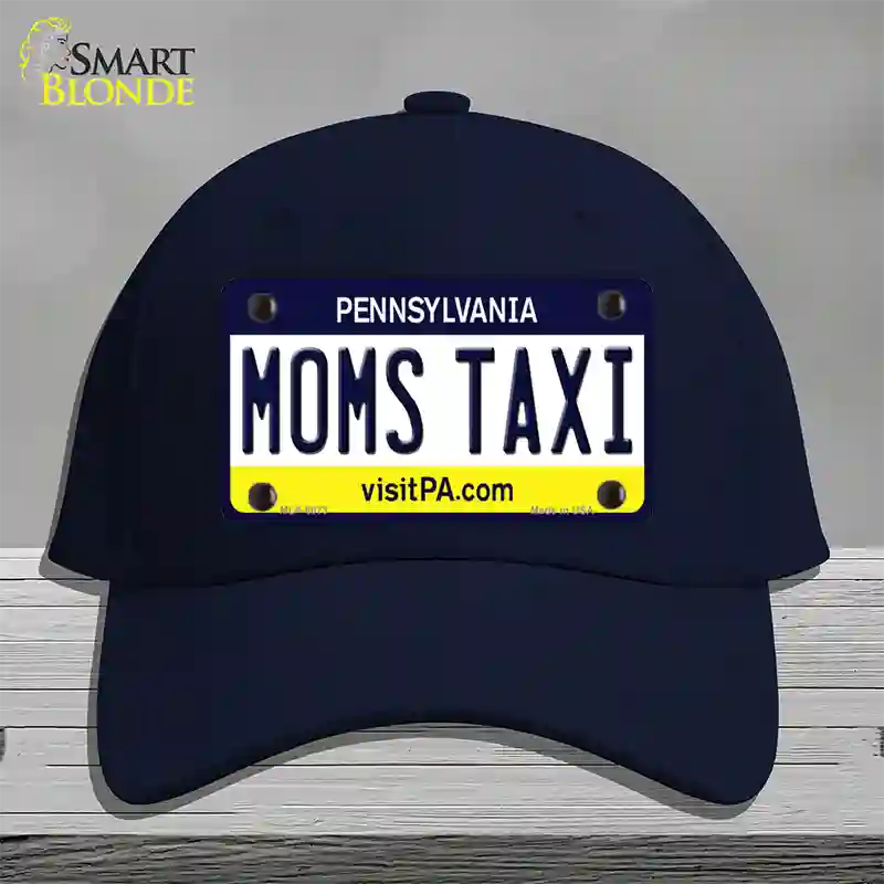 Moms Taxi Pennsylvania State Novelty License Plate Hat Cotton / Navy