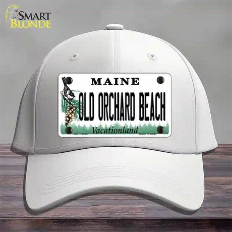 Old Orchard Beach Maine Novelty License Plate Hat Tag Cotton / White