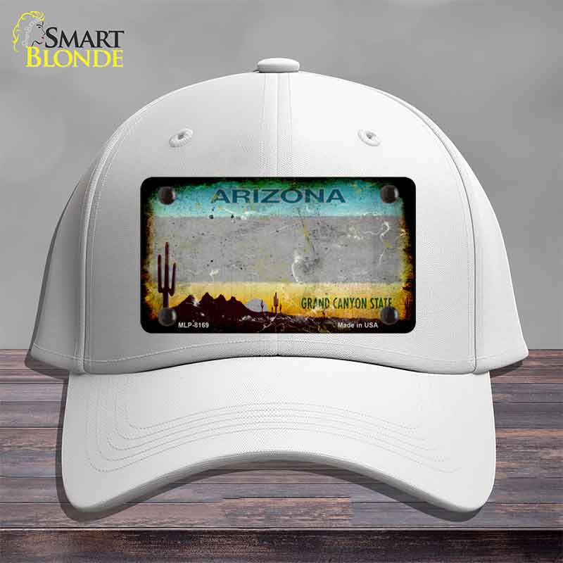 Arizona Gray Rusty Novelty License Plate Hat HAT-MLP-8169