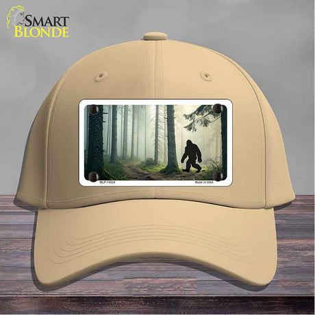 Bigfoot Silhouette Forest Novelty License Plate Hat HAT-MLP-14524