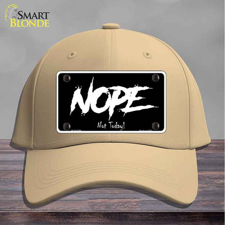 Nope Not Today Novelty License Plate Hat