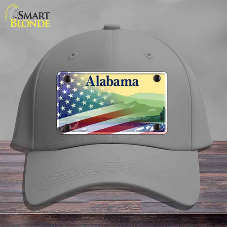 Alabama with American Flag Novelty License Plate Hat HAT-MLP-12475