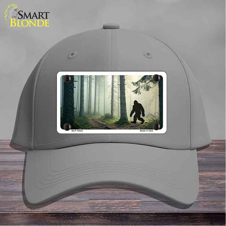 Bigfoot Silhouette Forest Novelty License Plate Hat HAT-MLP-14524