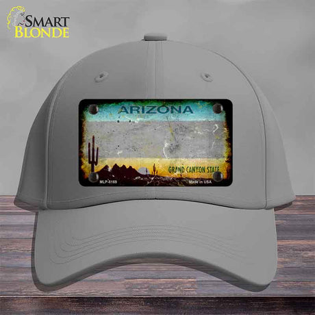 Arizona Gray Rusty Novelty License Plate Hat HAT-MLP-8169