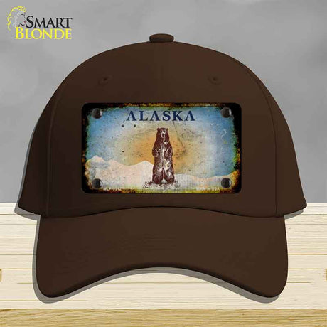 Alaska Bear Rusty Novelty License Plate Hat HAT-MLP-9512