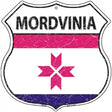 Mordvinia Flag Highway Shield Metal Sign 12" (HS)