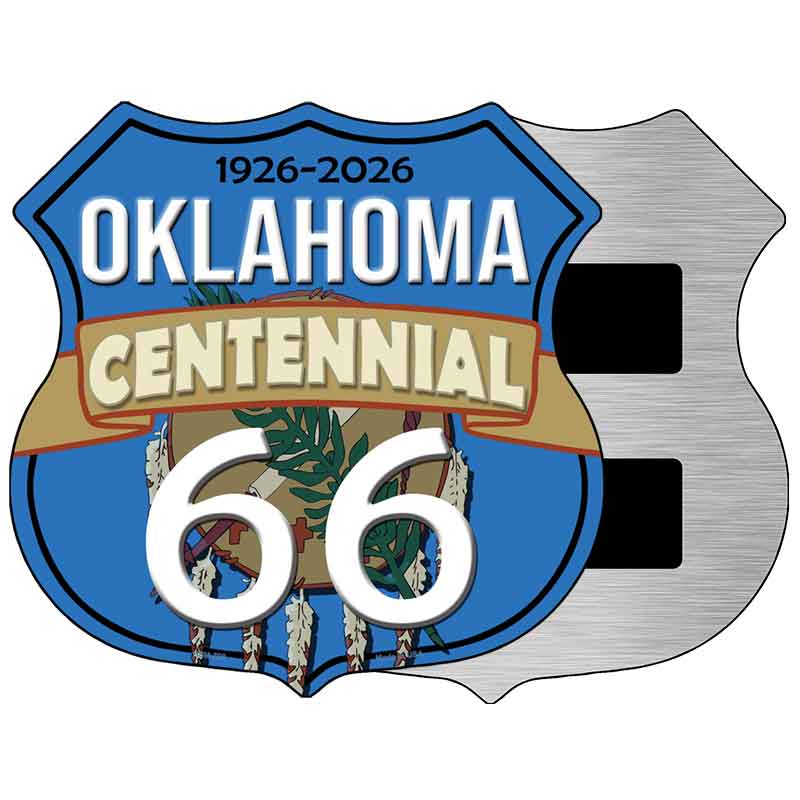 OK Route 66 Centennial Novelty Highway Shield Sign HS-707