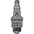 Mechanic On Duty Novelty Metal Spark Plug Sign J-041