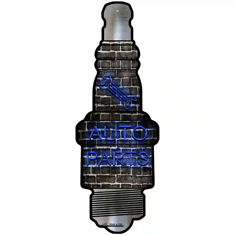 Auto Parts Novelty Metal Spark Plug Sign J-051
