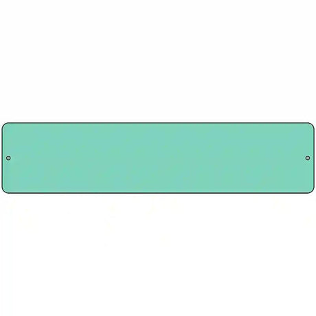 Mint Solid Blank Novelty Metal Street Sign 18" x 4" (K)