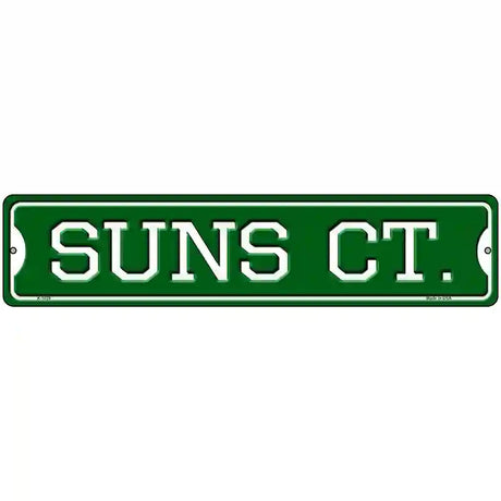 Suns Ct Novelty Metal Street Sign 18" x 4" (K)