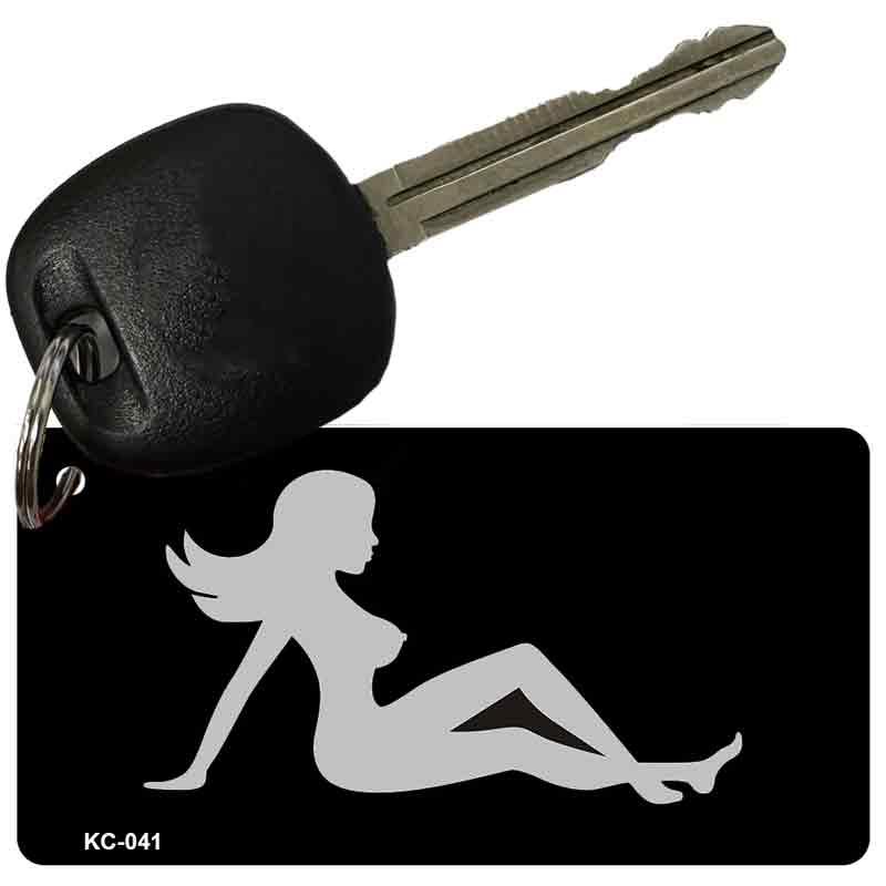 Mudflap Lady Novelty Aluminum Key Chain KC-041