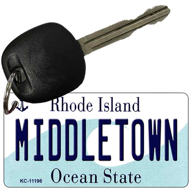 Middletown Rhode Island License Plate Tag Novelty Key Chain KC-11196