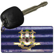 Connecticut Corrugated Flag Novelty Key Chain KC-11948