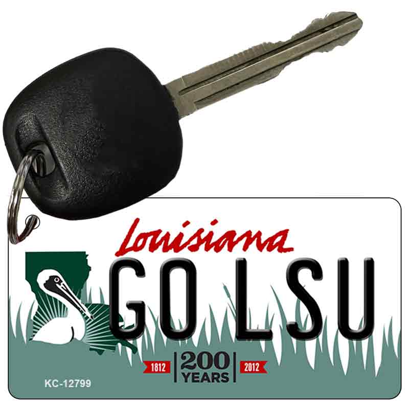 Go LSU Novelty Metal Key Chain KC-12799