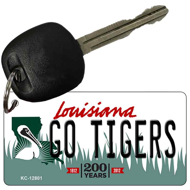 Go Tigers Novelty Metal Key Chain KC-12801