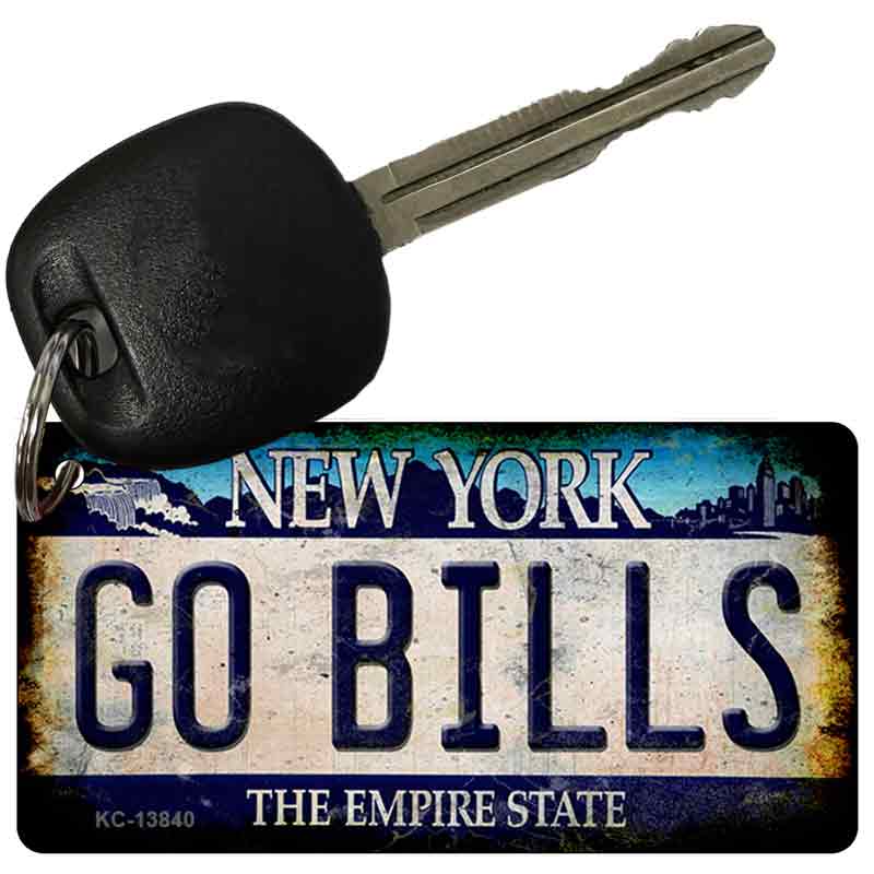 Go Bills New York Rusty Novelty Metal Key Chain
