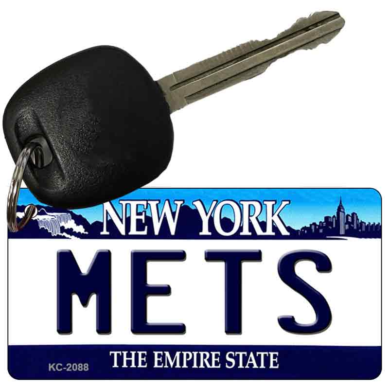 Mets New York State License Plate Tag Key Chain KC-2088