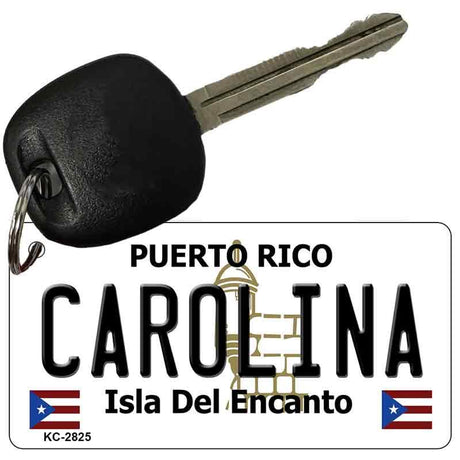 Carolina Puerto Rico Flag Novelty Aluminum Key Chain KC-2825