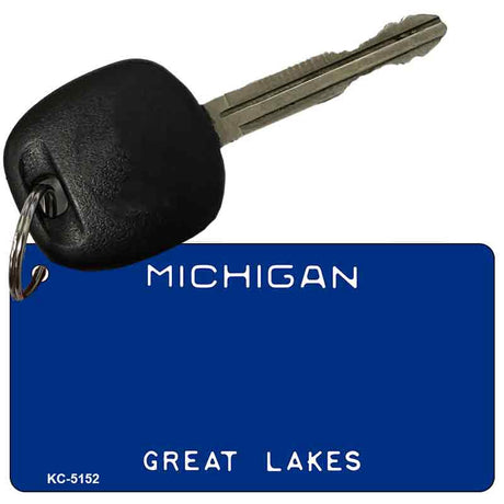 Michigan State Blank Novelty Metal Key Chain KC-5152