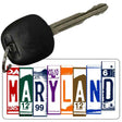 Maryland License Plate Tag Art Metal Novelty Aluminum Key Chain KC-5519