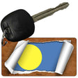 Palau Flag Scroll Novelty Aluminum Key Chain KC-9211