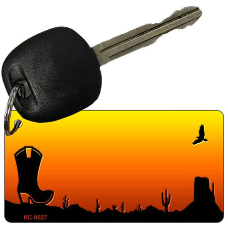 Boot Blank Scenic Novelty Aluminum Key Chain KC-9527