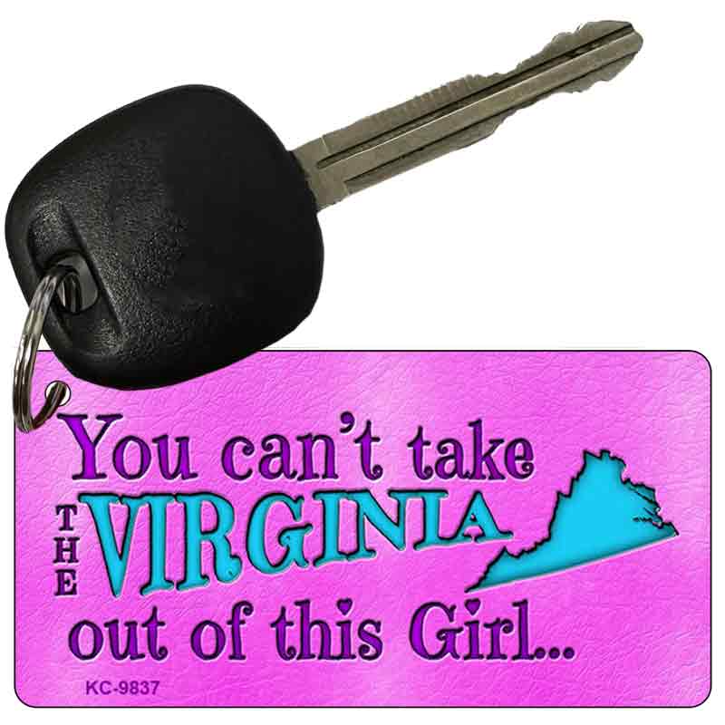 Virginia Girl Novelty Metal Key Chain KC-9837