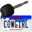Cowgirl South Dakota Metal Novelty Aluminum Key Chain KC-9983