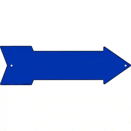 Blue Novelty Metal Arrow Sign 23" x 7" (LA)