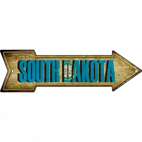 South Dakota Novelty Metal Arrow Sign 23" x 7" (LA)