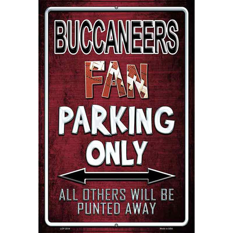 Buccaneers Metal Novelty Parking Sign 12" x 18" (LGP)