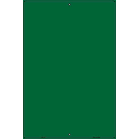 Solid Green Metal Novelty Parking Sign 12" x 18" (LGP)