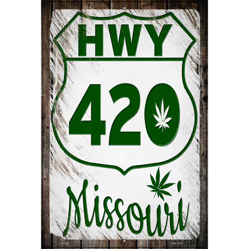 HWY 420 Missouri Novelty Metal Parking Sign 12" x 18" (LGP)