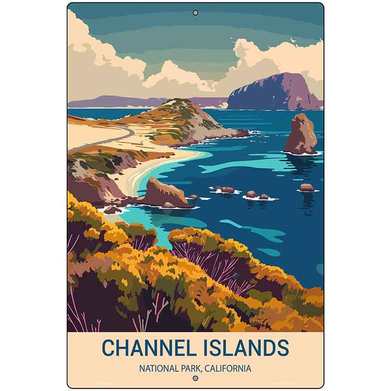 Channel Islands California Metal Novelty Parking Sign P-4494